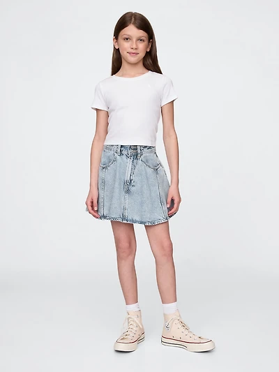 Kids UltraSoft Denim Circle Skirt