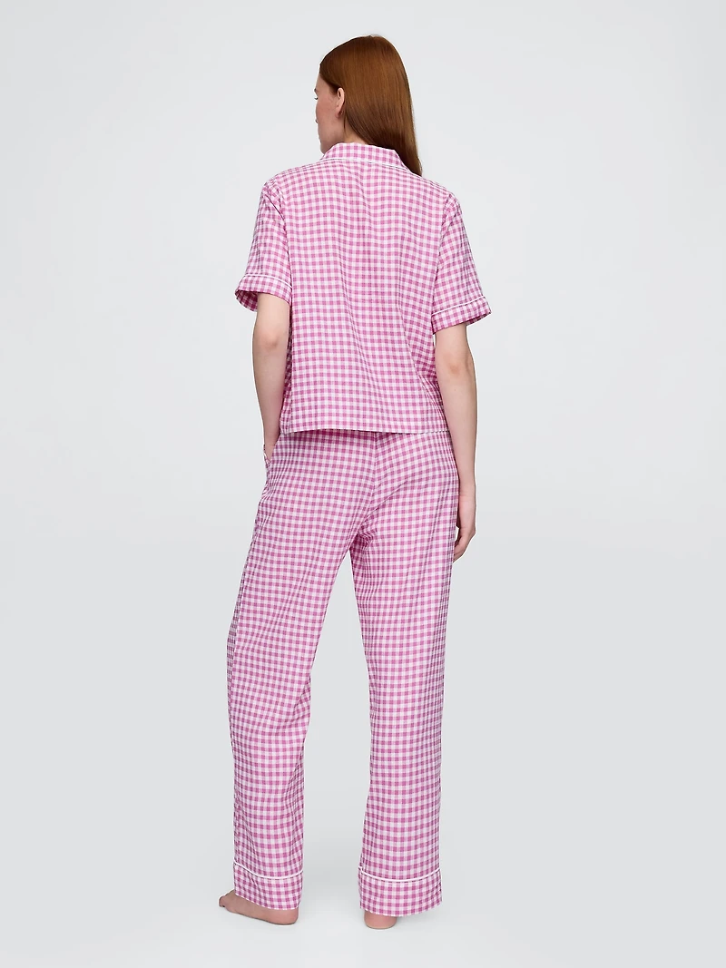 Linen-Blend PJ Pants