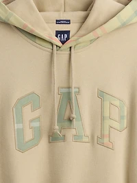 VintageSoft Plaid Arch Logo Hoodie