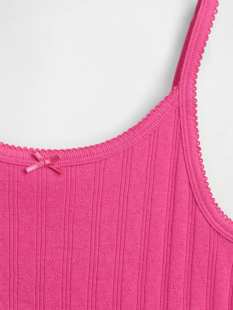 Kids Pointelle Rib Cami