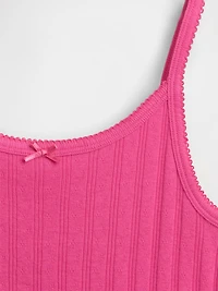 Kids Pointelle Rib Cami