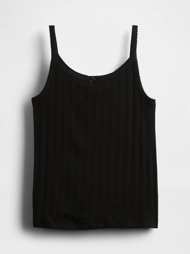 Kids Pointelle Rib Cami