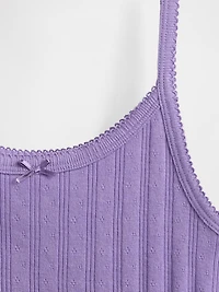 Kids Pointelle Rib Cami