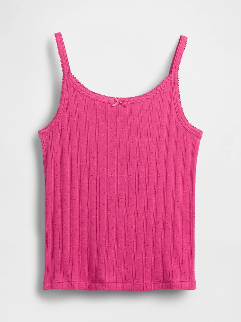 Kids Pointelle Rib Cami