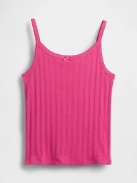 Kids Pointelle Rib Cami