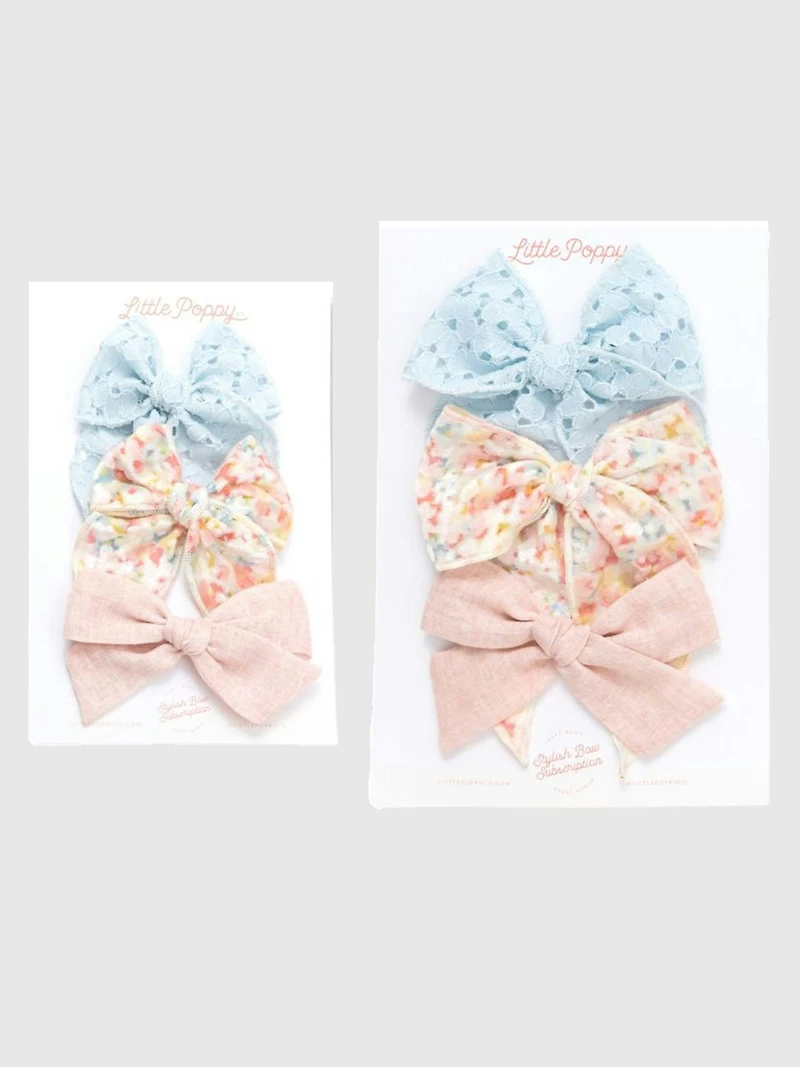 The Hannah Bow Clip Set