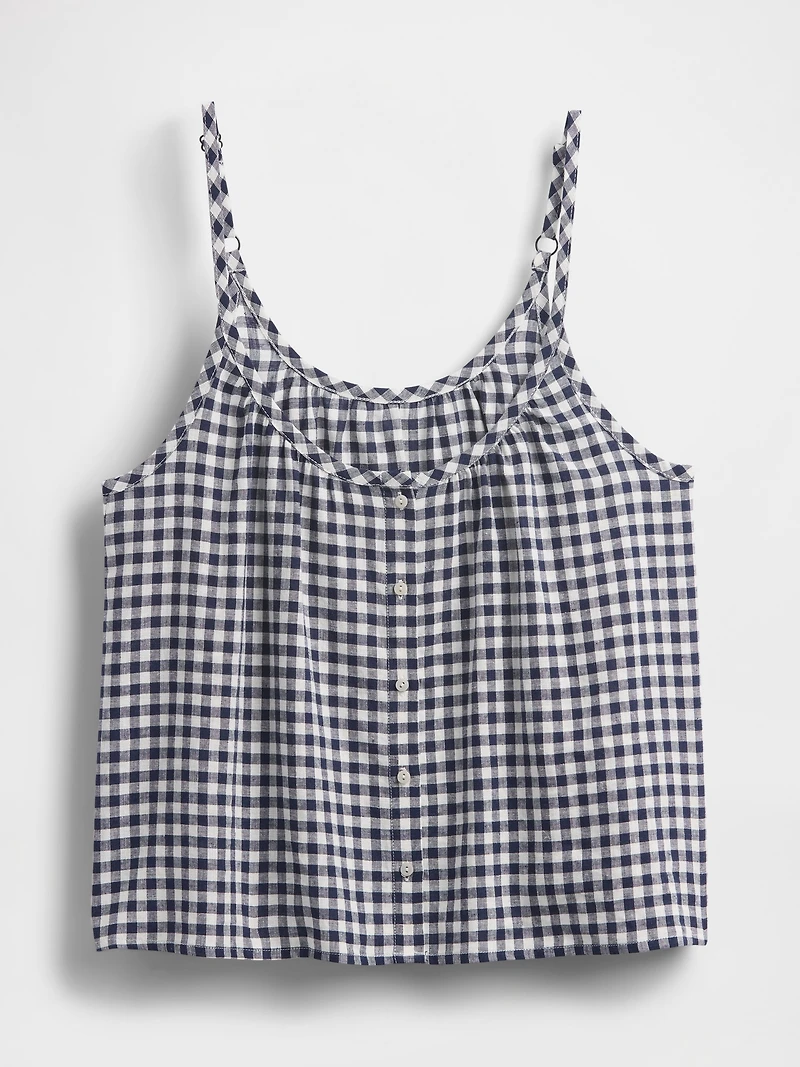 Linen-Blend Swing Cami