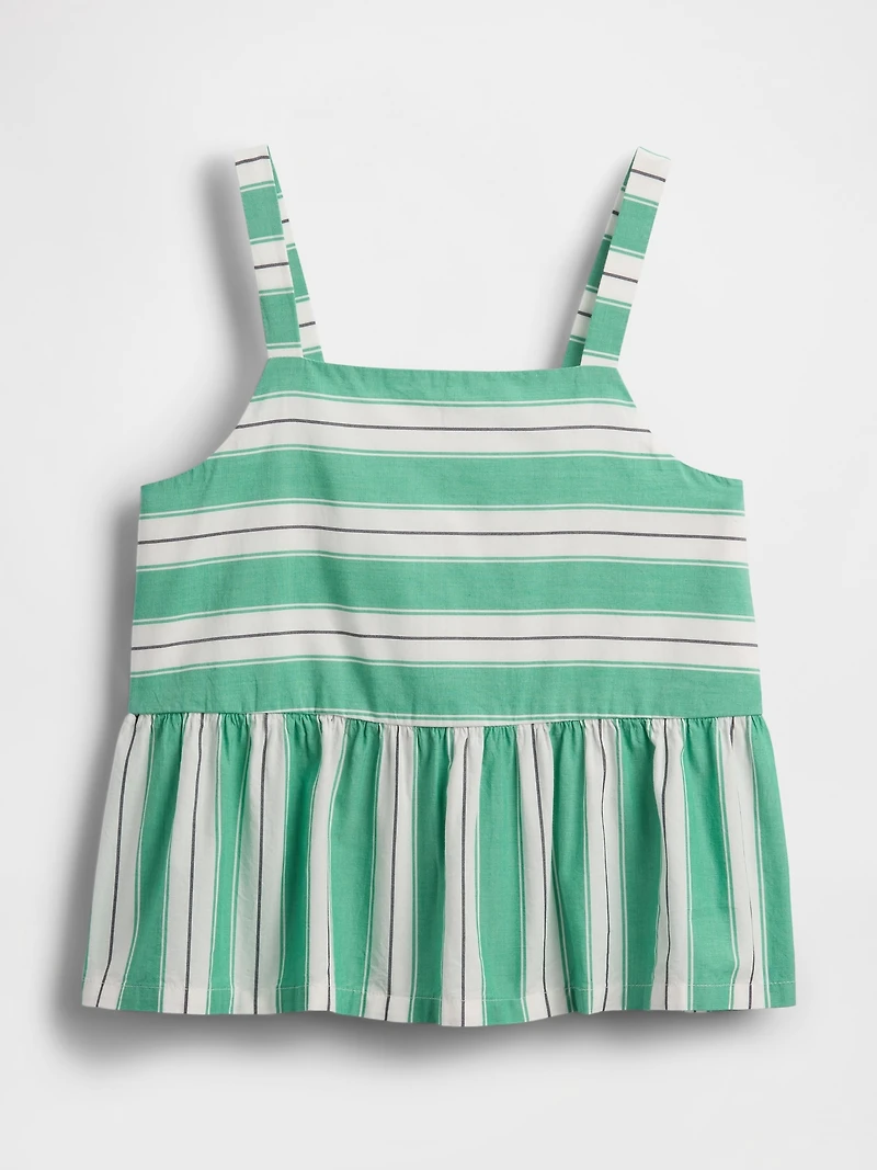 Kids Poplin Peplum Top