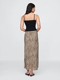 Crepe Maxi Slip Skirt