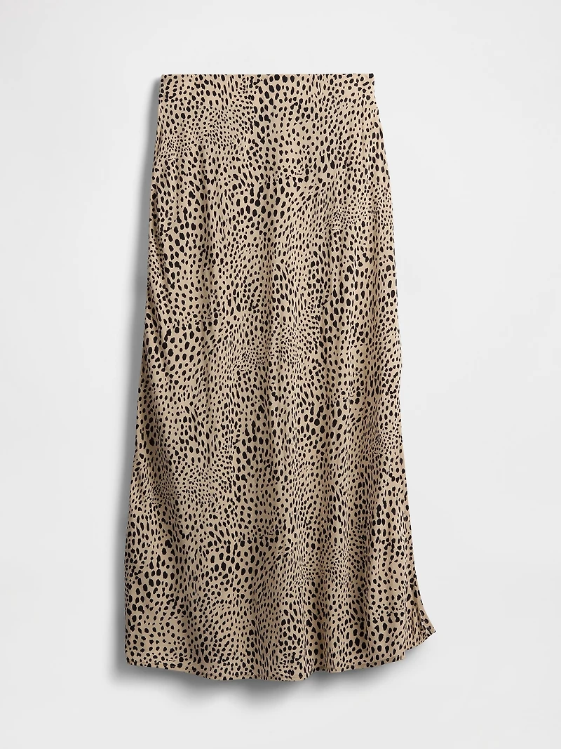 Crepe Maxi Slip Skirt