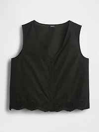 Eyelet Hem PJ Top