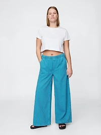 Mid Rise Knit Easy Baggy Jeans