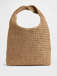 Slouchy Straw Tote Bag