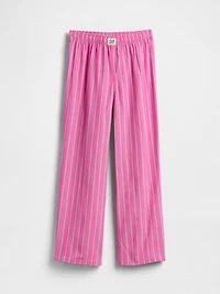 Kids Recycled Poplin PJ Pants