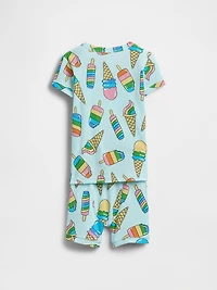 Baby & Toddler Organic Ribbed Cotton PJ Set
