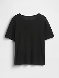 Linen-Blend T-Shirt