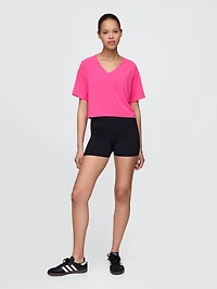 GapFit Breathe V-Neck Crop T-Shirt