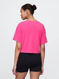 GapFit Breathe V-Neck Crop T-Shirt