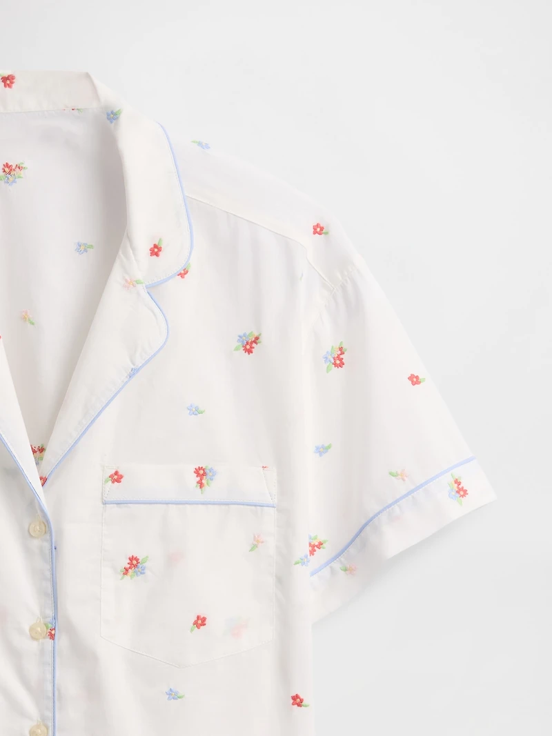 Embroidered PJ Shirt