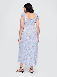 Crepe Sweetheart Maxi Dress