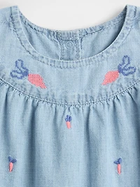Baby Peter Rabbit™ Chambray Shorty One-Piece
