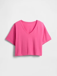 GapFit Breathe V-Neck Crop T-Shirt