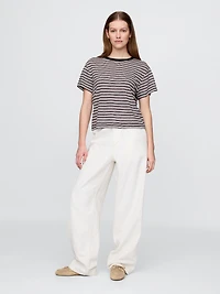 Linen-Blend T-Shirt