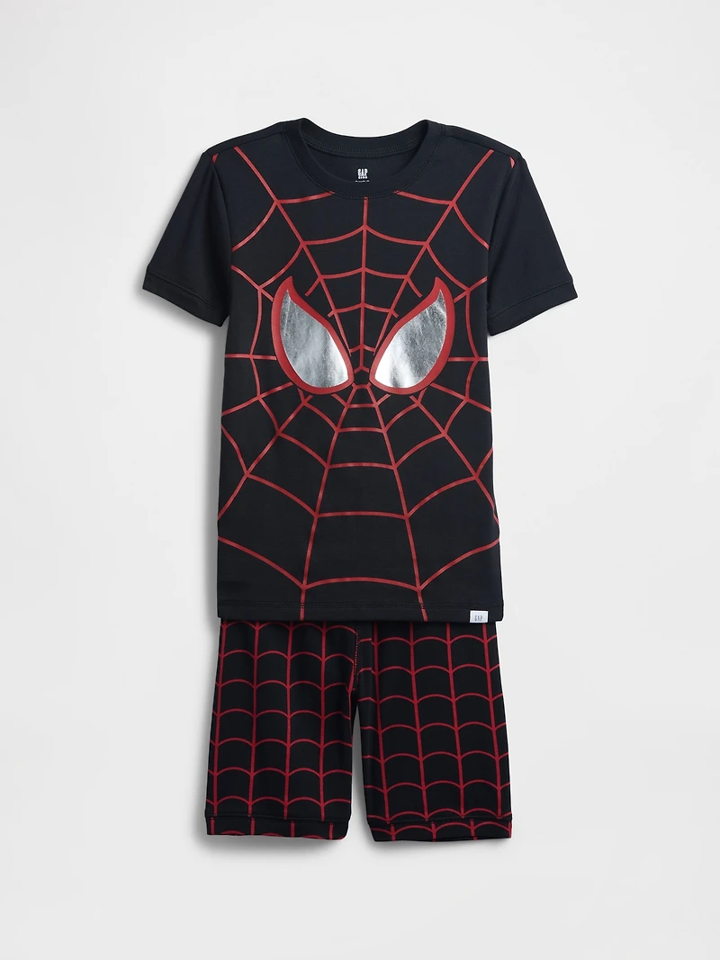 Kids Marvel Spider-Man Organic Brushed Cotton PJ Set