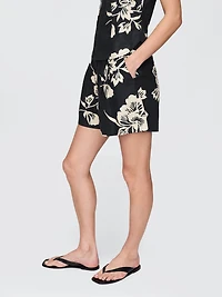 365 High Rise Linen-Blend Shorts