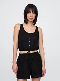 Cinched-Hem Crop Top
