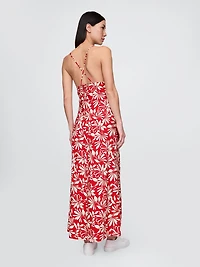 Tie-Back Maxi Slip Dress