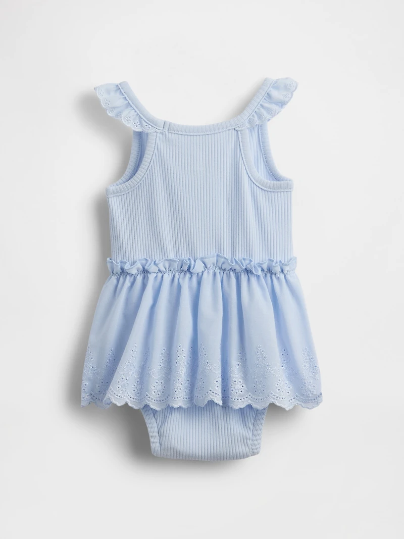 Baby Eyelet Bodysuit Dress