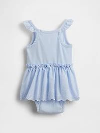 Baby Eyelet Bodysuit Dress