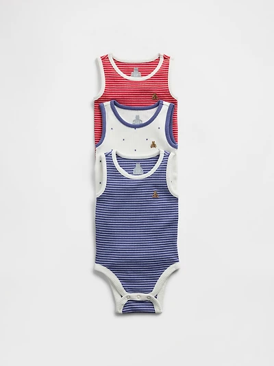Baby First Favorites TinyRib Tank Bodysuit (3-Pack)
