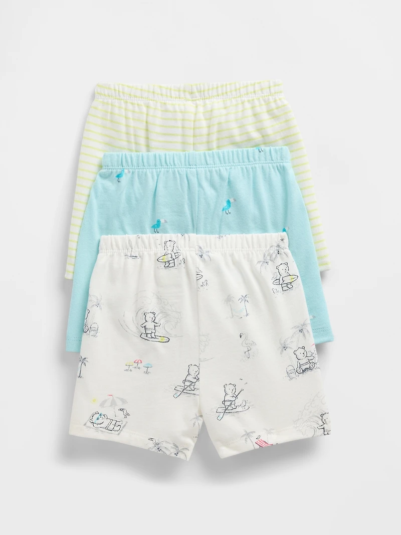 Baby First Favorites Organic Cotton Ruffle Shorts (3-Pack)