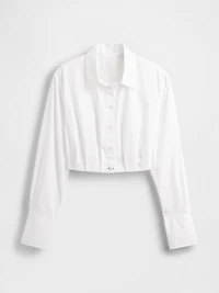 GapStudio Poplin Crop Shirt