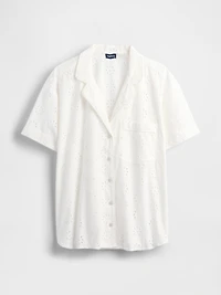 Eyelet Poplin PJ Shirt
