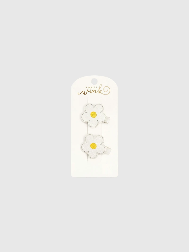 Sweet Wink Daisy Flower Clip Set
