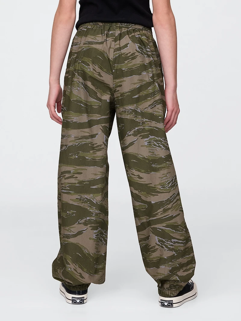 Kids Poplin Baggy Joggers