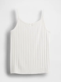 Kids Pointelle Rib Cami