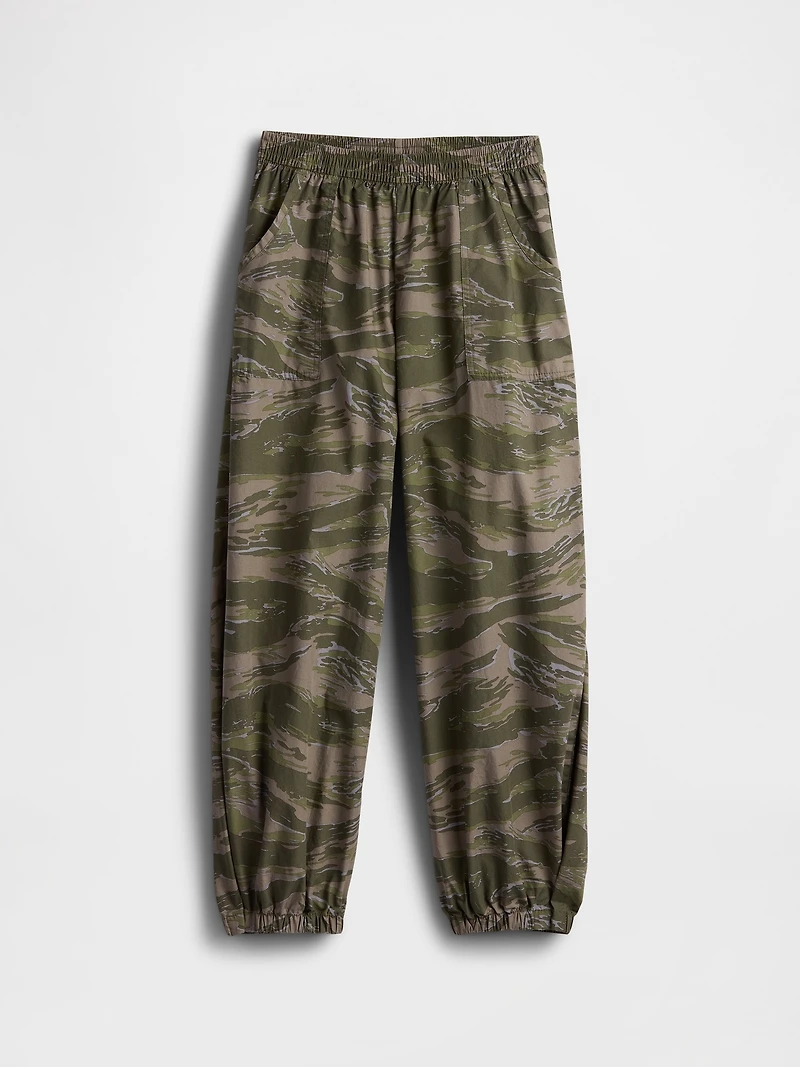 Kids Poplin Baggy Joggers