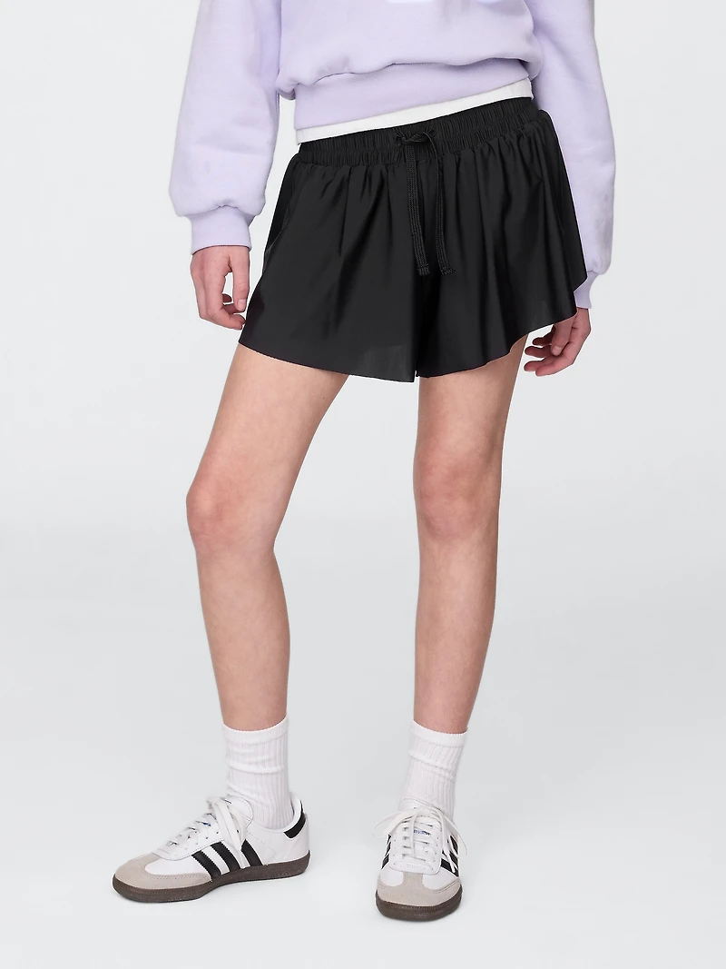 Kids Butterfly-Hem Run Shorts