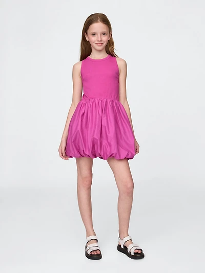Kids Mixed Media Bubble Dress