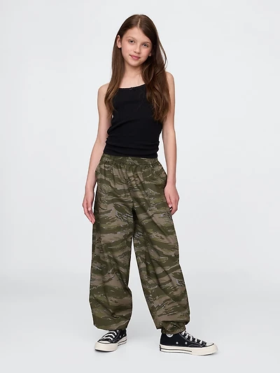 Kids Poplin Baggy Joggers