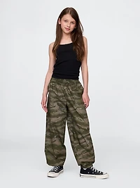 Kids Poplin Baggy Joggers
