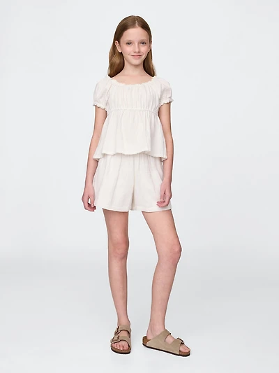 Kids Crinkle Gauze Outfit Set