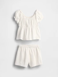 Kids Crinkle Gauze Outfit Set