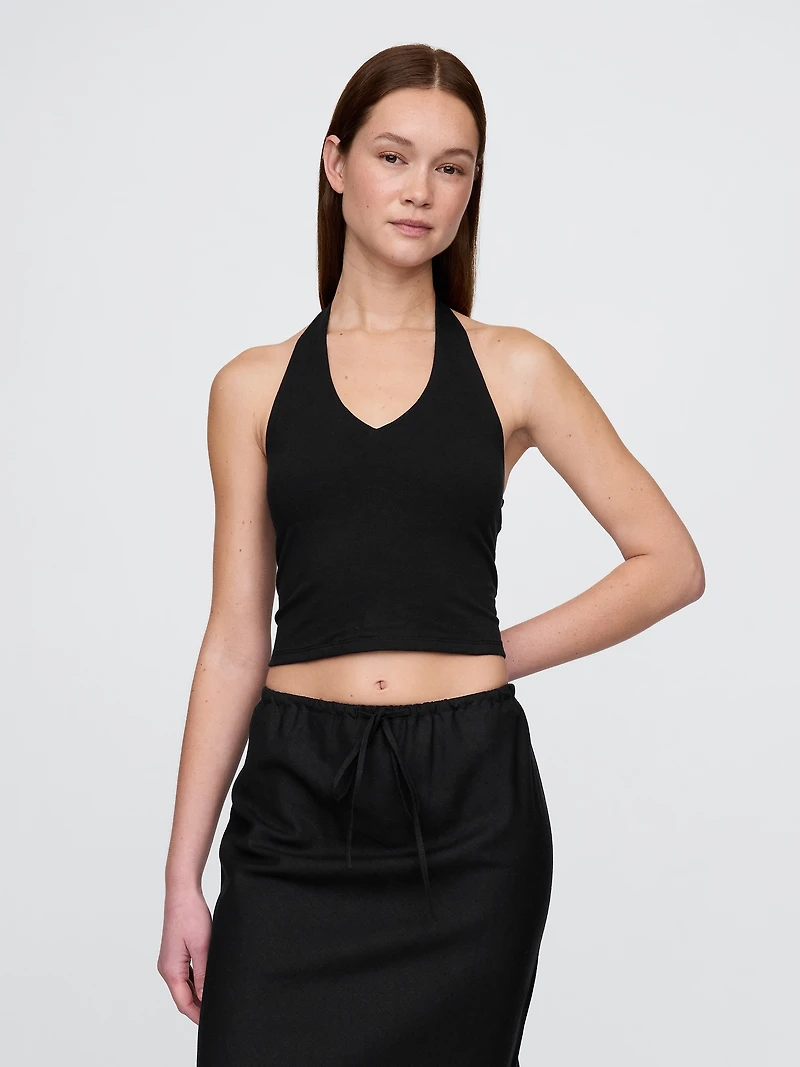 CloseKnit Halter Crop Top