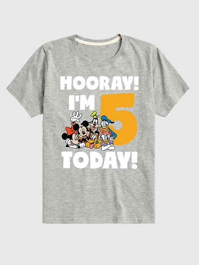 Toddler Disney Hooray Im Today Graphic Tee