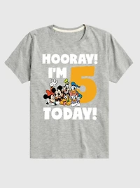 Toddler Disney Hooray Im Today Graphic Tee
